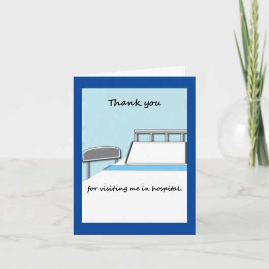Danke zu merken für Krankenhausbesuch (Vorderseite)