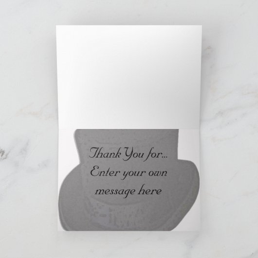 Danke zu merken oder Gruß-Zylinder (Innenseite)