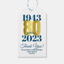 Danke zum 80. Geburtstag