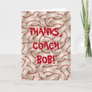 Danke zum Baseballtrainer