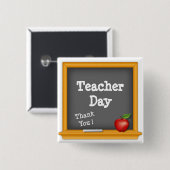 Danke zum Lehrertag Button (Vorne & Hinten)