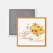 Danken an den Herrn Erntedank Magnet (Vorderseite/Rückseite)