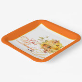 Danken an den Herrn Erntedank Pappteller (Gewinkelt)