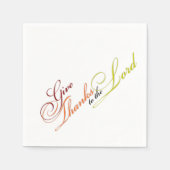 Danken an den Herrn Serviette (Vorderseite)