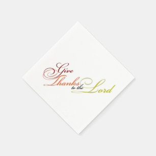 Danken an den Herrn Serviette