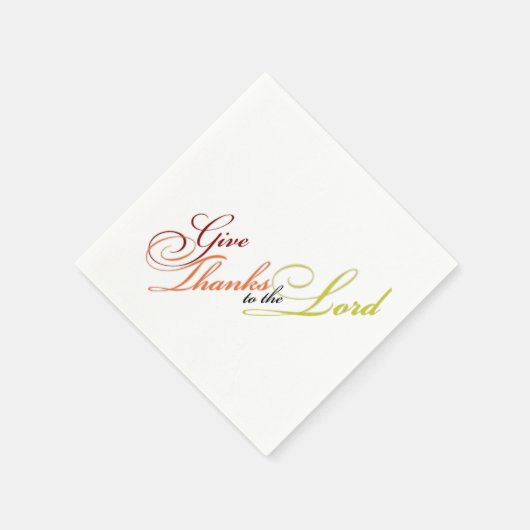 Danken an den Herrn Serviette (Ecke)