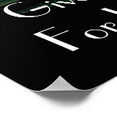 Danken an den Lord Bible verse Psalm 118:1 Poster (Ecke)