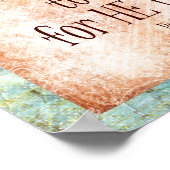 Danken an die Lord Bible Verse Poster (Ecke)