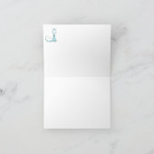 *~* danken blaue Drache-Baby-Dusche Ihnen Dankeskarte (Innenseite)