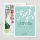 DANKEN, DASS DU das Skript mit Buchstaben bespitze Einladung (Vorne/Hinten)