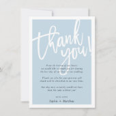 DANKEN, DASS DU GEDANKT, DASS DU GEDRUCKT-Skripten Einladung (Vorderseite)