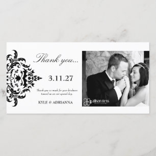 danken eleganter Damast 311-Simplisticly Ihnen Dankeskarte