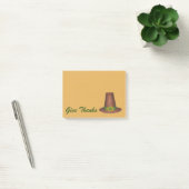 Danken Erntedank Pilgrim Puritan Hat Geschenk Post-it Klebezettel (Büro)