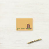Danken Erntedank Pilgrim Puritan Hat Geschenk Post-it Klebezettel (Auf Schreibtisch)