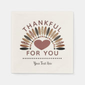 DANKEN FÜR SIE - Personalisierter Erntedank Serviette (Vorderseite)