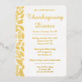 Danken Herbst Blätter Foil Einladung (Vorderseite)