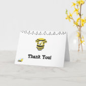 *~* danken niedliche Baby-Bienen-Baby-Dusche Ihnen Karte (Gelbe Blume)