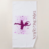 DANKEN QUEEN Mädchen Strandtuch. Strandtuch (Vorderseite)