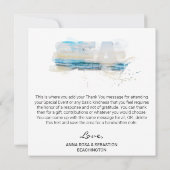 *~* DANKEN SIE Beach Sunset Sunrise Waves AR7 Card Karte (Rückseite)