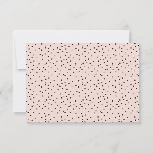 DANKEN SIE, DASS SIE schwarze Tinte Kalligraphie r Dankeskarte (Rückseite)