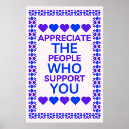 Danken Sie den Leuten, die Sie von Wall Art unters Poster