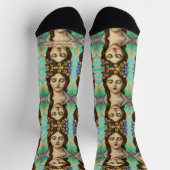 Danken Sie der Frau des Herrn mit Blume Socken (Oben)