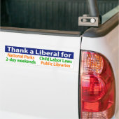 Danken Sie einem Liberalen für viele Ihre Autoaufkleber (Auf Lkw)
