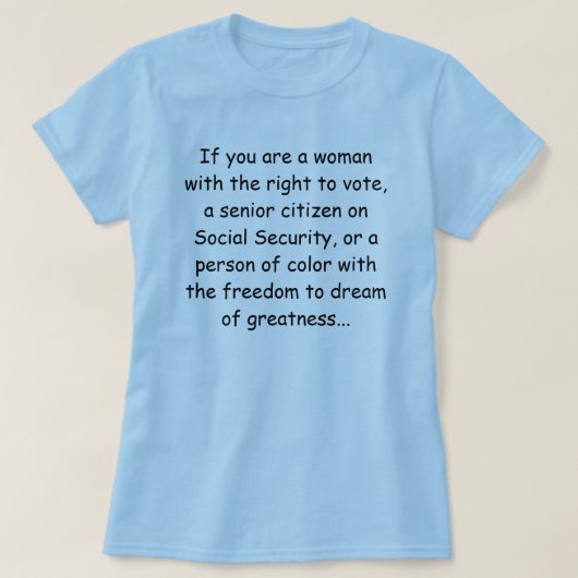 Danken Sie einem Liberalen T-Shirt (Design vorne)