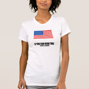 Danken Sie einem Soldaten T-Shirt