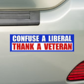 Danken Sie einem Veteran! Autoaufkleber (Auf Auto)