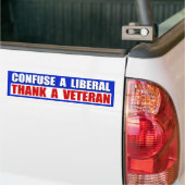 Danken Sie einem Veteran! Autoaufkleber (Auf Lkw)