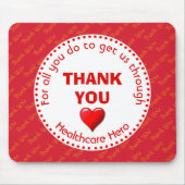 DANKEN SIE Gesundheitsfürsorge Hero individuell an Mousepad (Vorne)