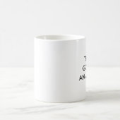 DANKEN Sie GOTT, den ich EIN ATHEIST bin Kaffeetasse (Mittel)