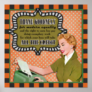 Danken Sie Güte für moderne Gleichheit Poster