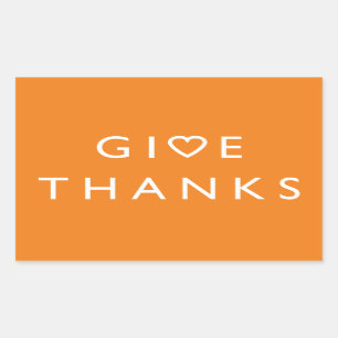 Danken Sie herzlich, Erntedank Rechteckiger Aufkleber