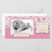 Danken Sie Himmels-Mädchen-Foto-Karte Dankeskarte (Vorne/Hinten)