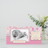 Danken Sie Himmels-Mädchen-Foto-Karte Dankeskarte (Stehend Vorderseite)