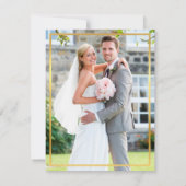 DANKEN SIE IHNEN, DASS SIE Foto EINEN Goldgrenzsta Dankeskarte (Rückseite)