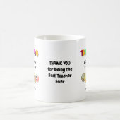 DANKEN SIE IHNEN, DIE BESTE Lehrerin JEMALS Kaffeetasse (Mittel)