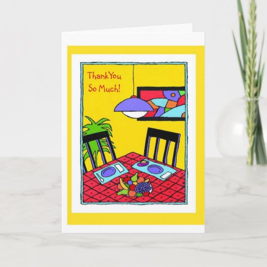 Danken Sie Ihnen-So viel! Dankeskarte (Vorderseite)