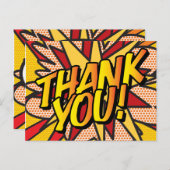 DANKEN SIE Ihre Nachricht sprechen Bubble Fun Retr Postkarte (Vorne/Hinten)