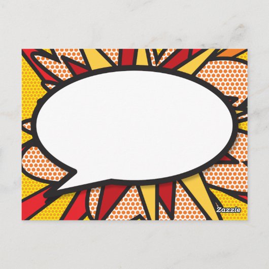 DANKEN SIE Ihre Nachricht sprechen Bubble Fun Retr Postkarte (Rückseite)