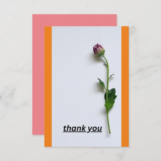 DANKEN SIE KARTE (Vorne/Hinten)