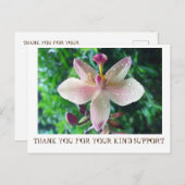 DANKEN SIE KARTE (Vorne/Hinten)