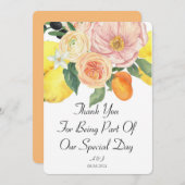 DANKEN SIE KARTE (Vorne/Hinten)