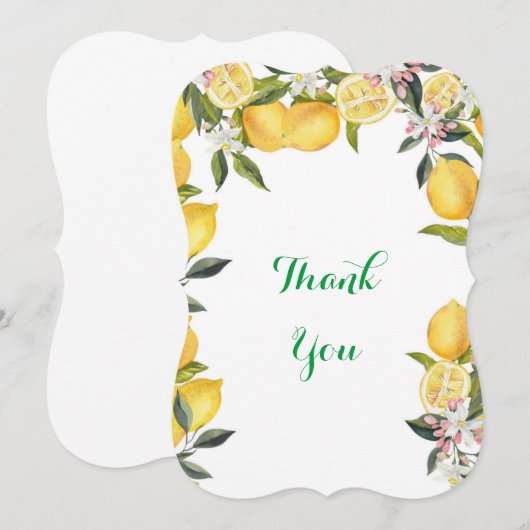 DANKEN SIE KARTE (Vorne/Hinten)