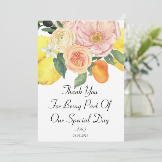 DANKEN SIE KARTE (Stehend Vorderseite)