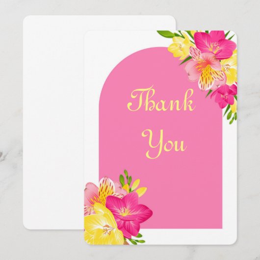 DANKEN SIE KARTE (Vorne/Hinten)