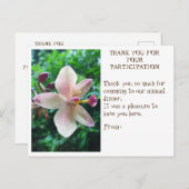 DANKEN SIE KARTE (Vorne/Hinten)