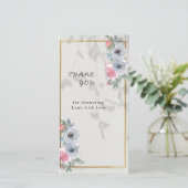 DANKEN SIE KARTE (Stehend Vorderseite)